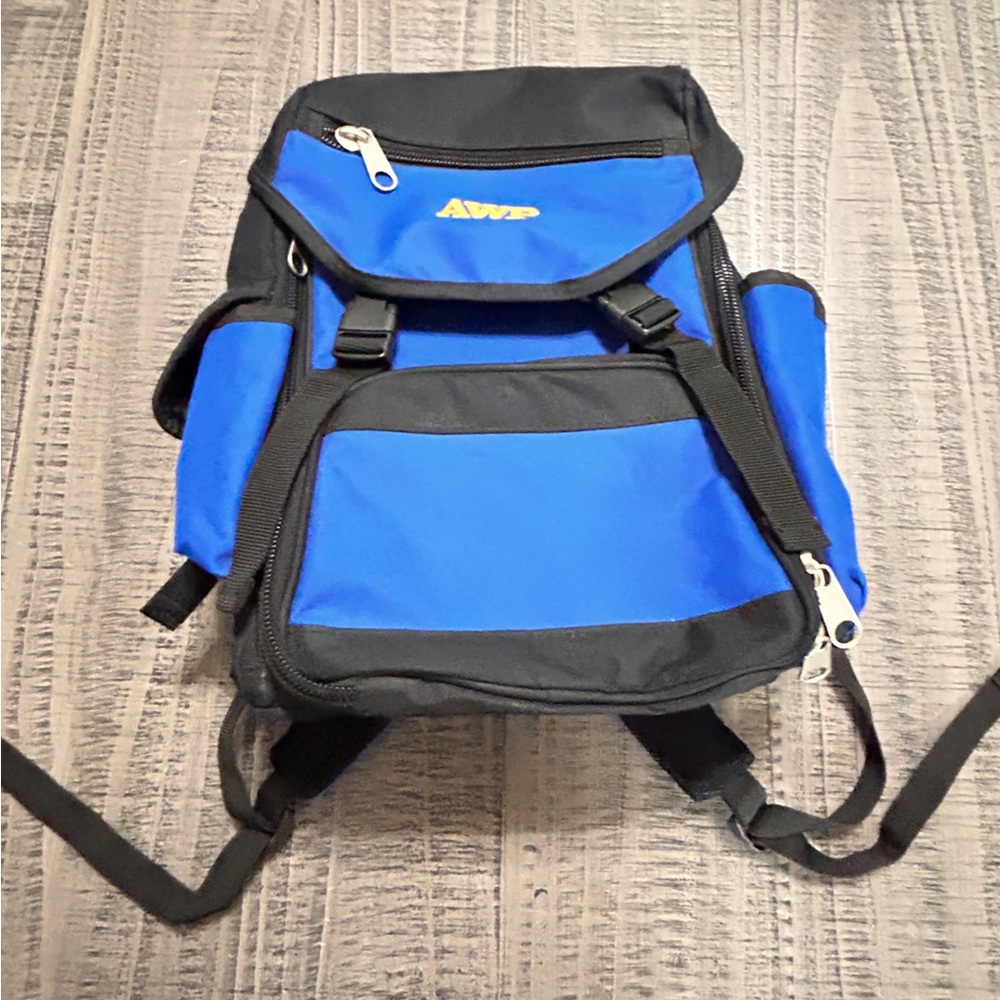 AWP Blue and Black Men's Backpack